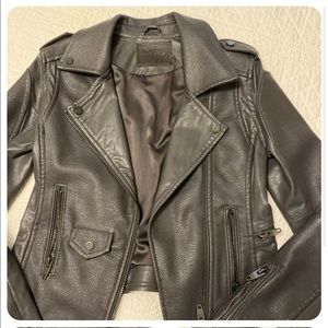 New faux leather motorcycle jacket